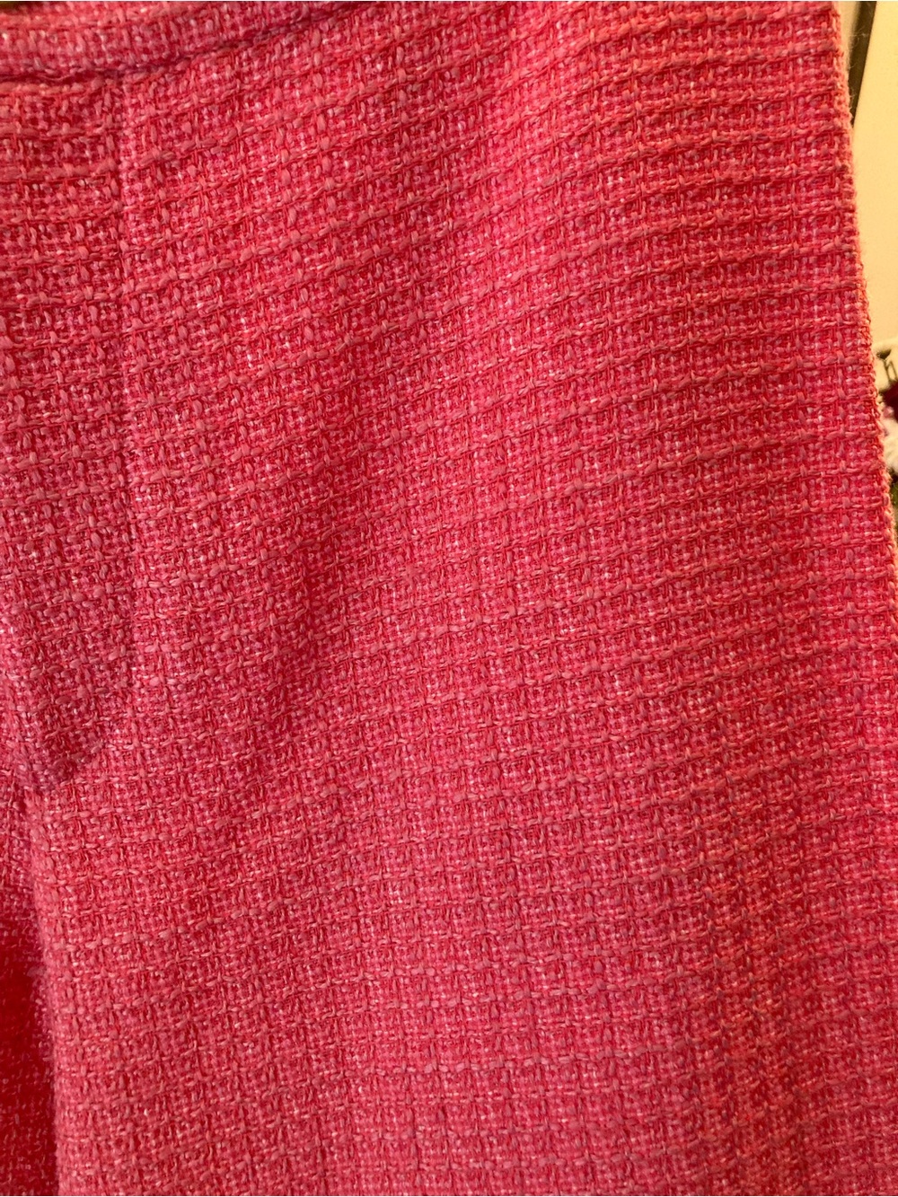 Zara Pink Textured woven Pants. Large. - Picture 6 of 8